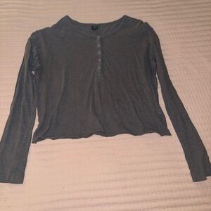 Wild Fable Women’s Long-Sleeve Cropped Top S